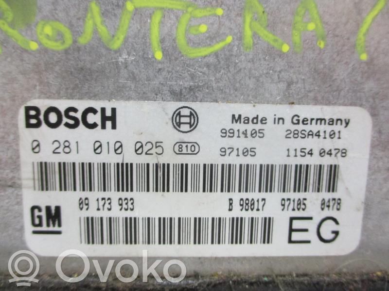 Opel Frontera B Engine control unit/module 