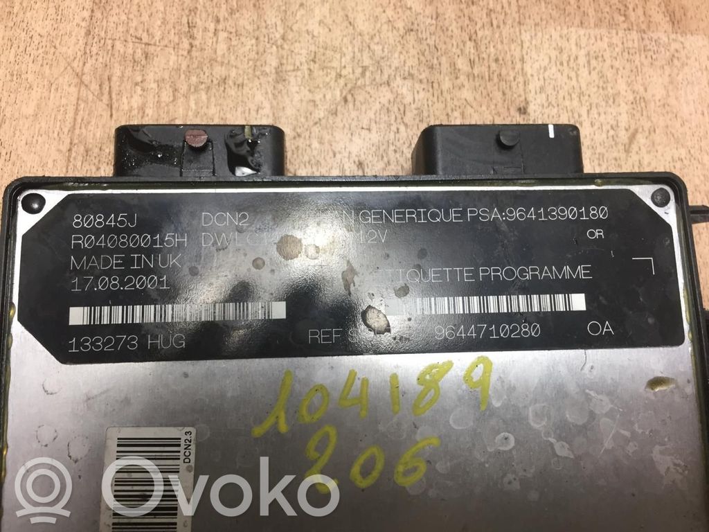 Peugeot 206 Engine control unit/module 