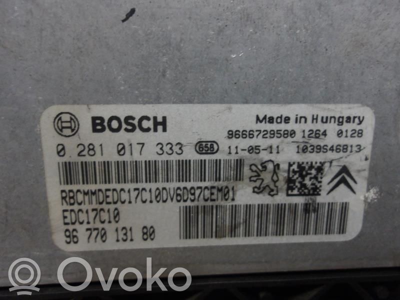 Citroen C3 Picasso Engine control unit/module 