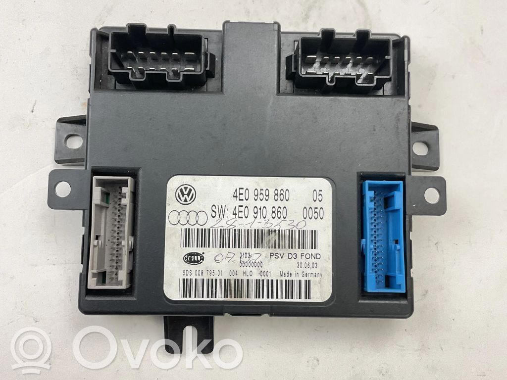 Audi A8 S8 D3 4E Comfort/convenience module 