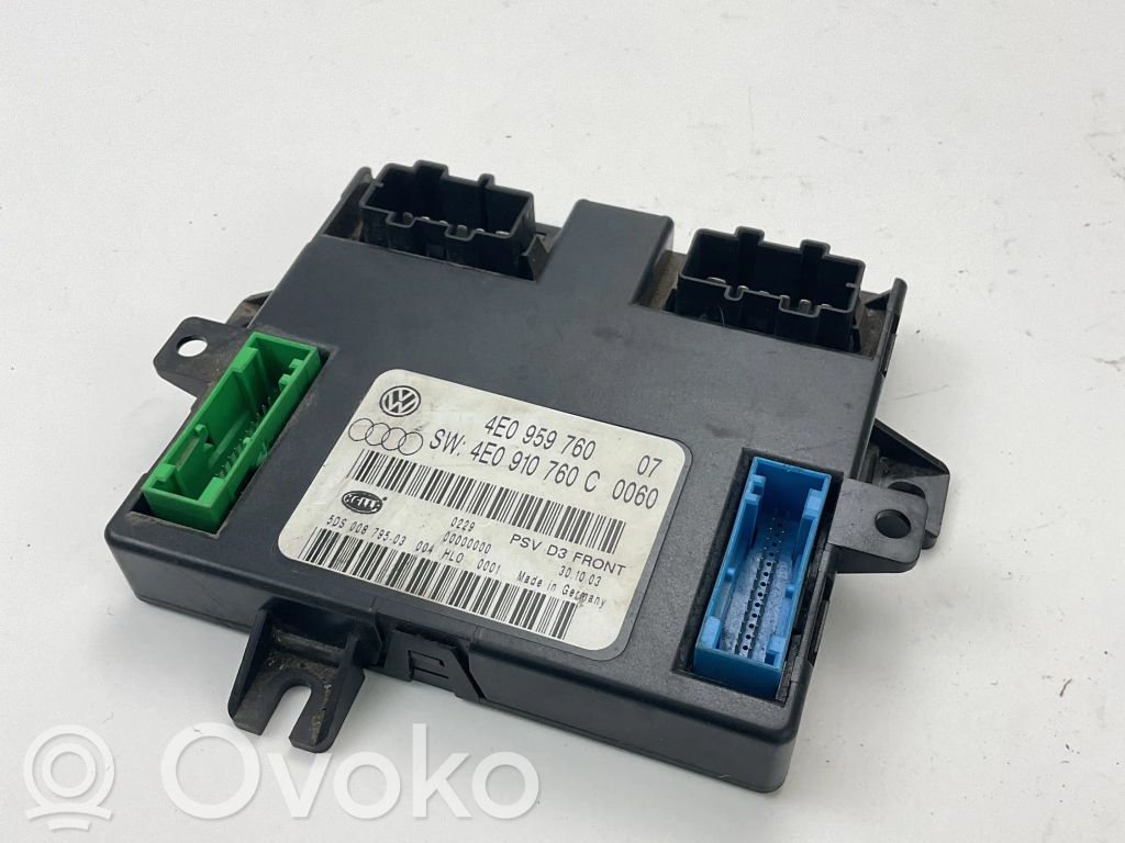 Audi A8 S8 D3 4E Seat control module 
