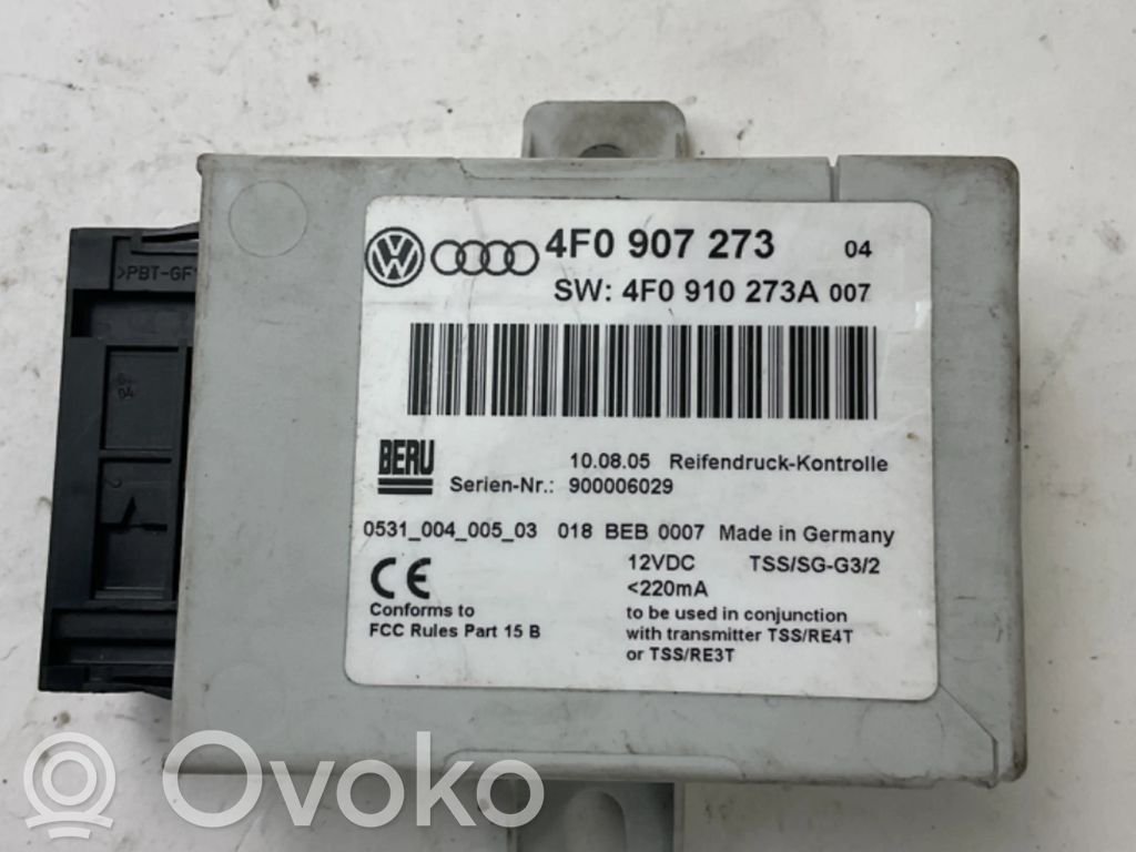 Module de pression des pneus   4F0907273,4F0910273A
