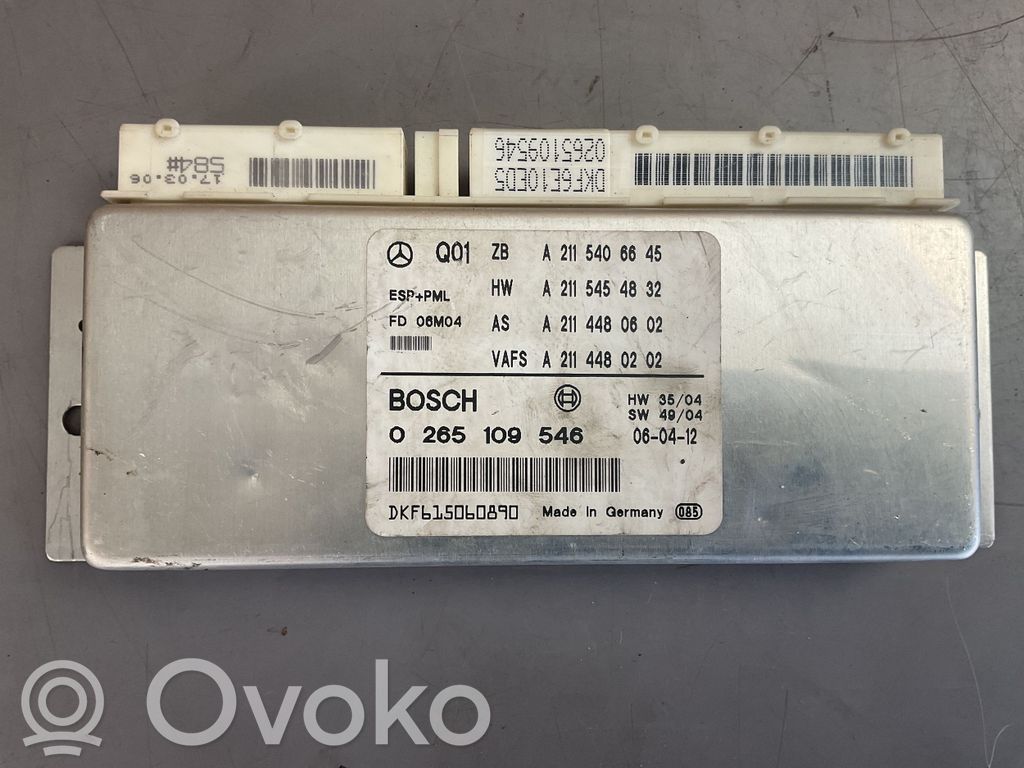 Mercedes-Benz CLS C219 ESP (stability system) control unit 