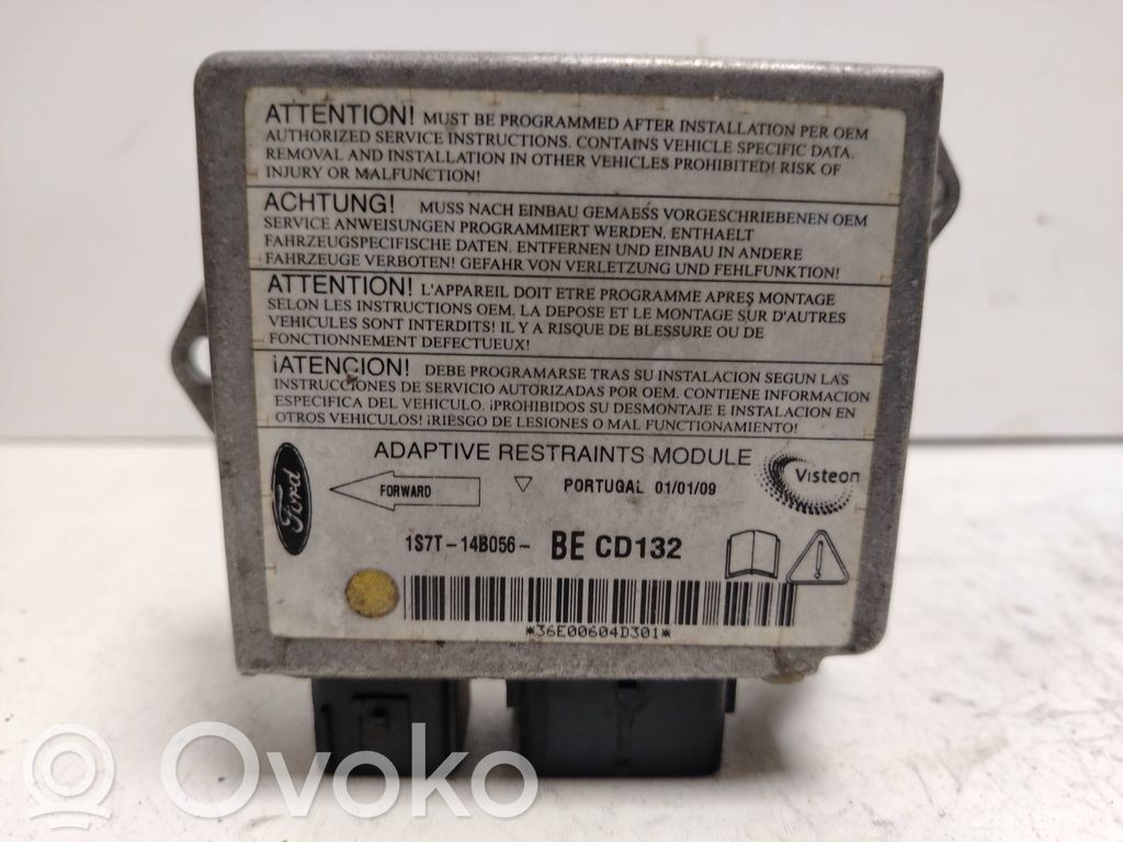 Airbag control unit/module   1S7T14B056,BECD132,36E00604D301