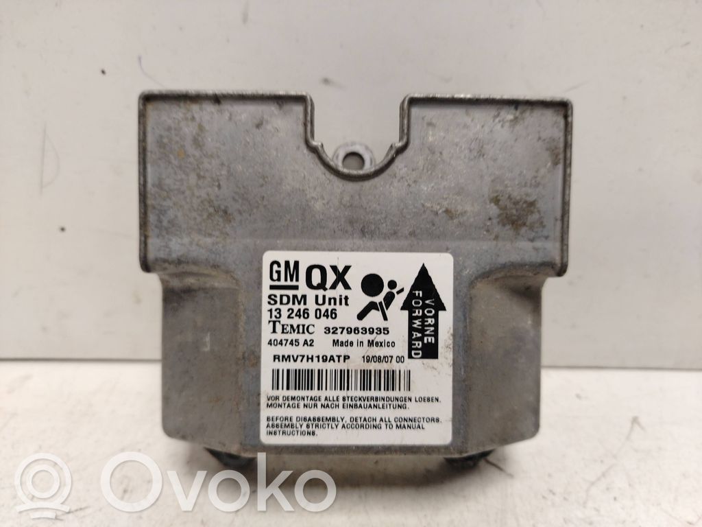 Opel Zafira B Centralina/modulo airbag 