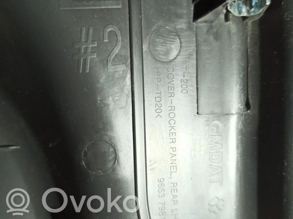 Panel lateral trasero   96537981,TRASEIRAESQUERDA