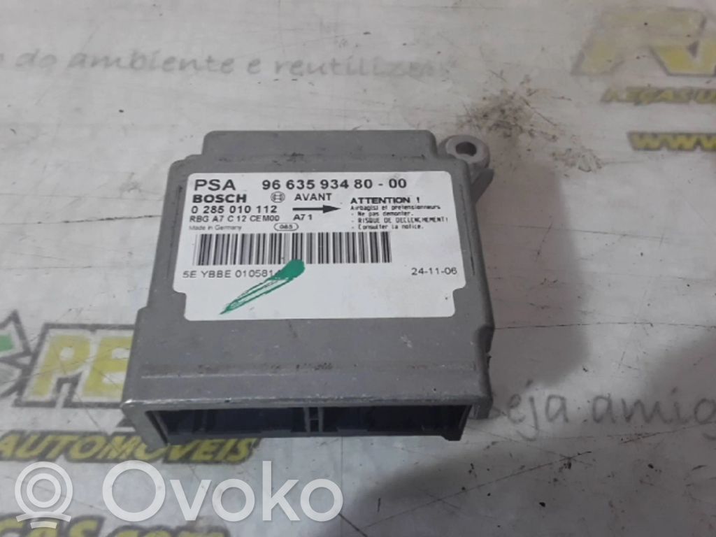 Airbag control unit/module   966359348000,R20196335