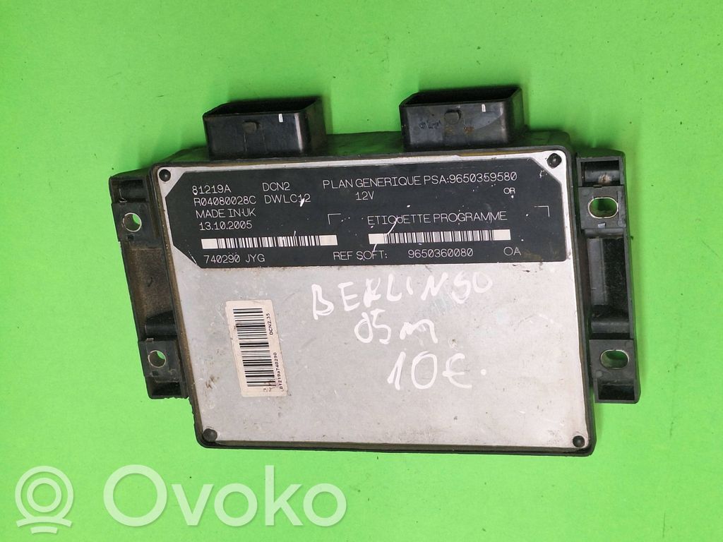 Citroen Berlingo Engine control unit/module 