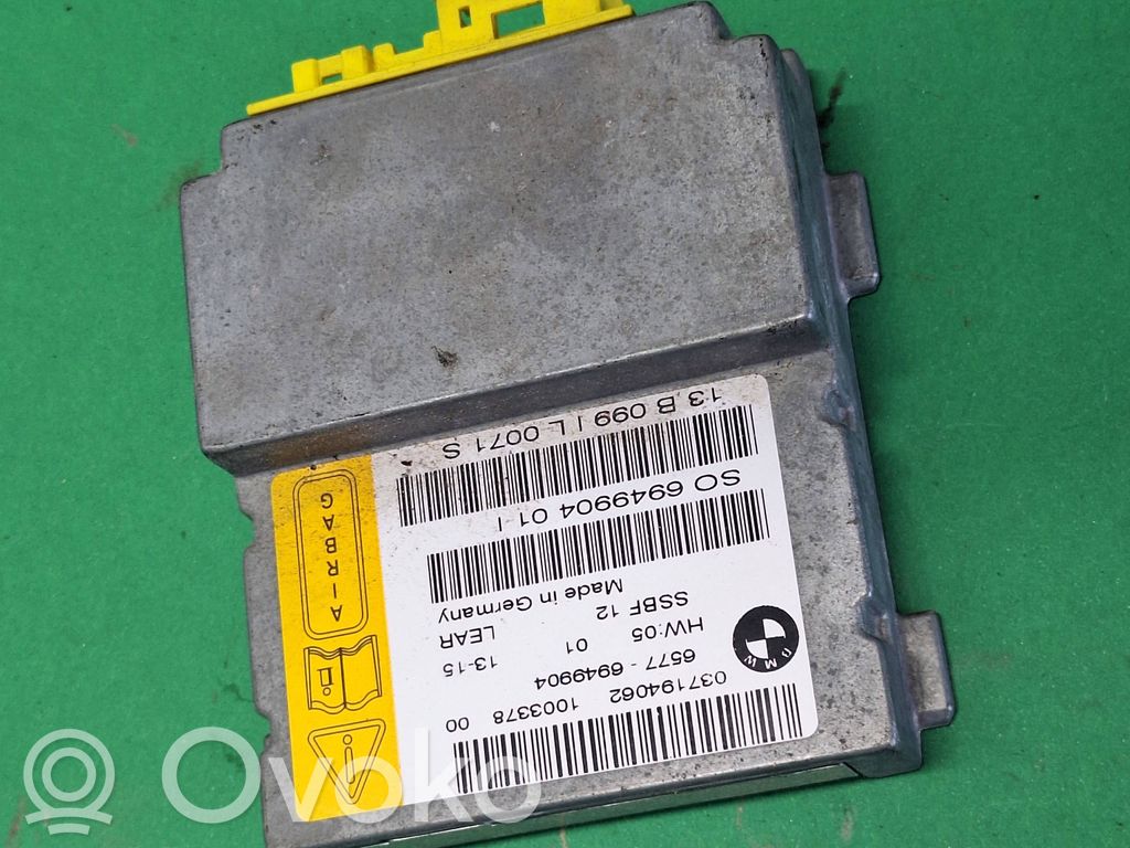 BMW 5 E60 E61 Module de contrôle airbag 