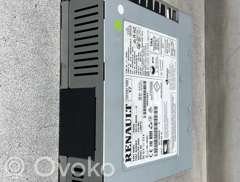 Renault Megane IV Panel / Radioodtwarzacz CD/DVD/GPS 