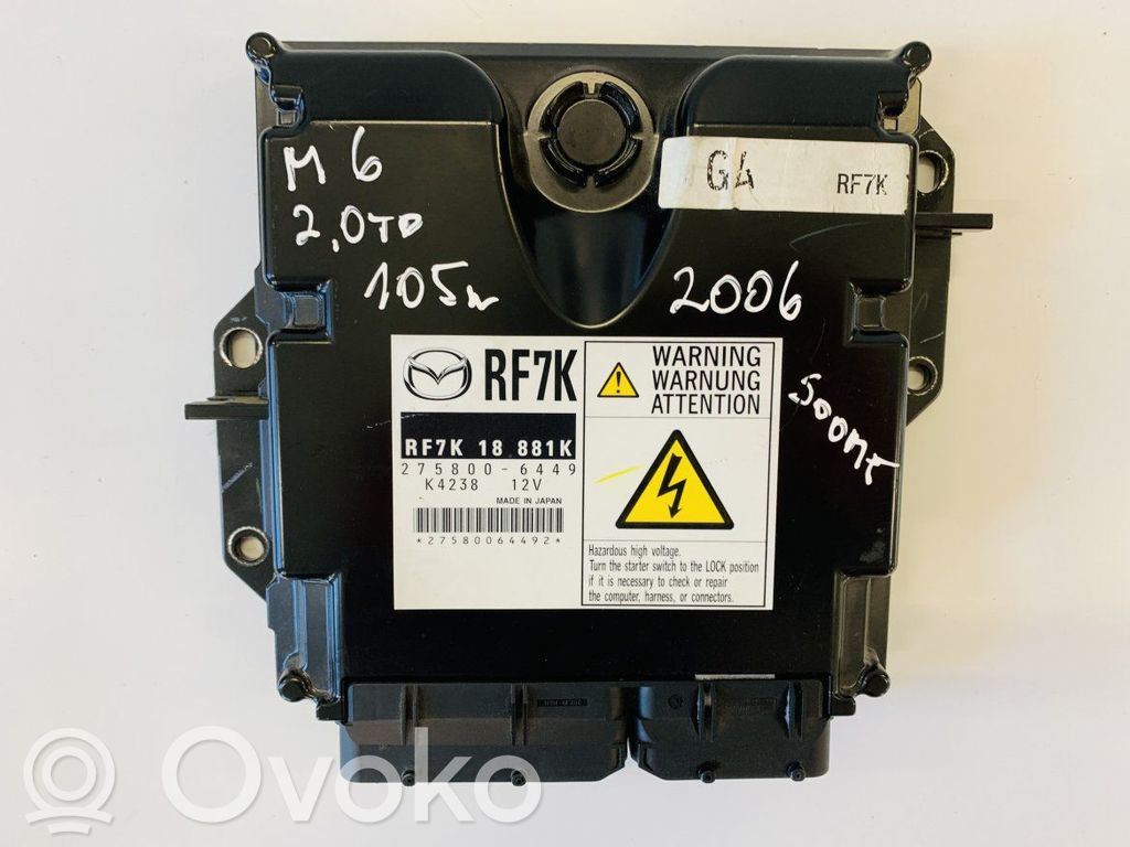 Mazda 6 Engine control unit/module 