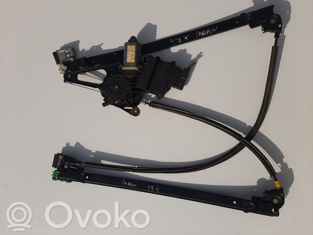 Volkswagen Sharan Front door window regulator with motor 