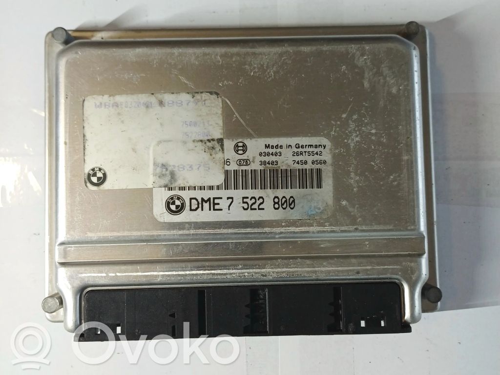 BMW X5 E53 Unidad de control/módulo del motor 