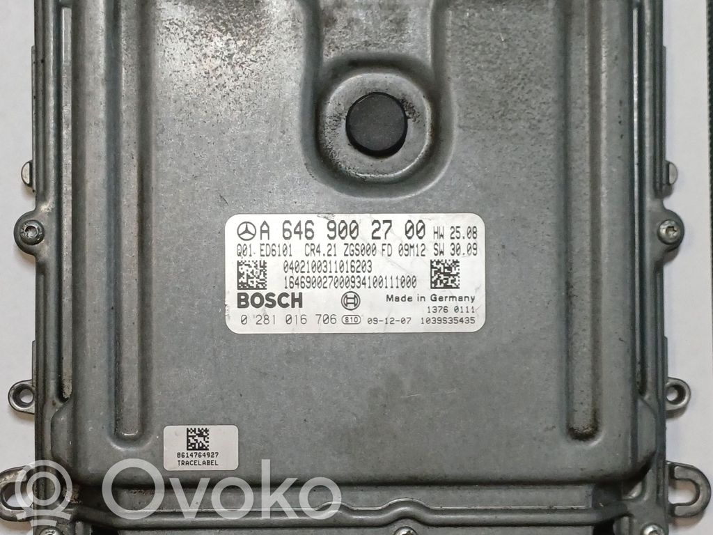 Mercedes-Benz Vito Viano W639 Sterownik / Moduł ECU 