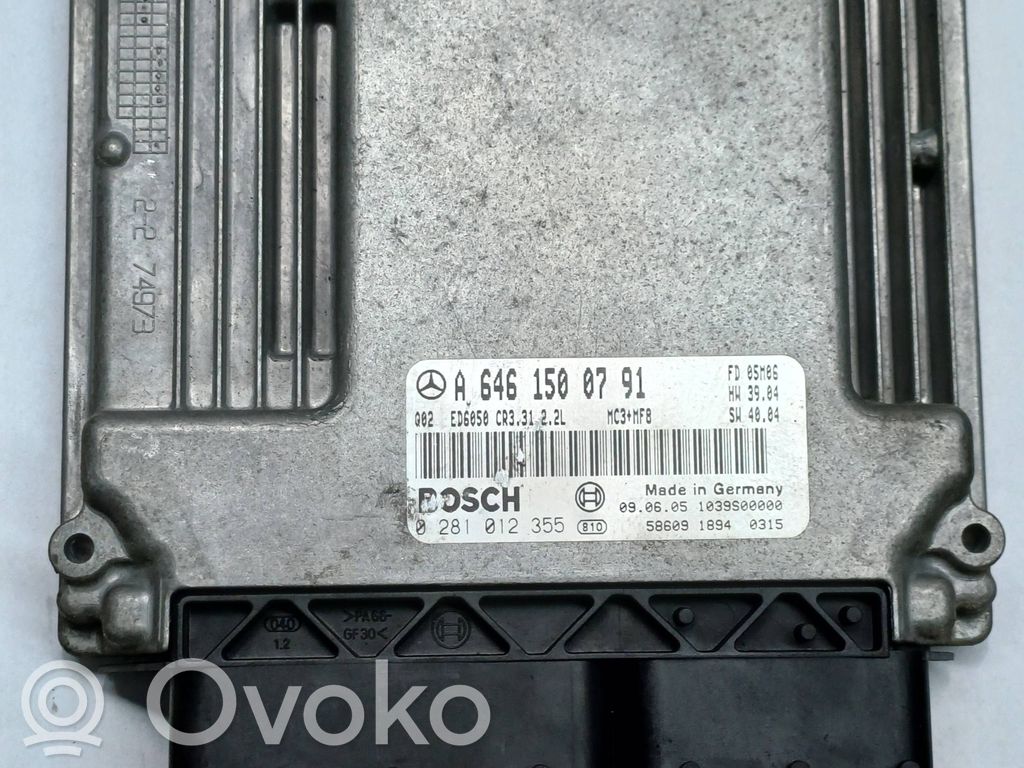 Mercedes-Benz Vito Viano W639 Sterownik / Moduł ECU 