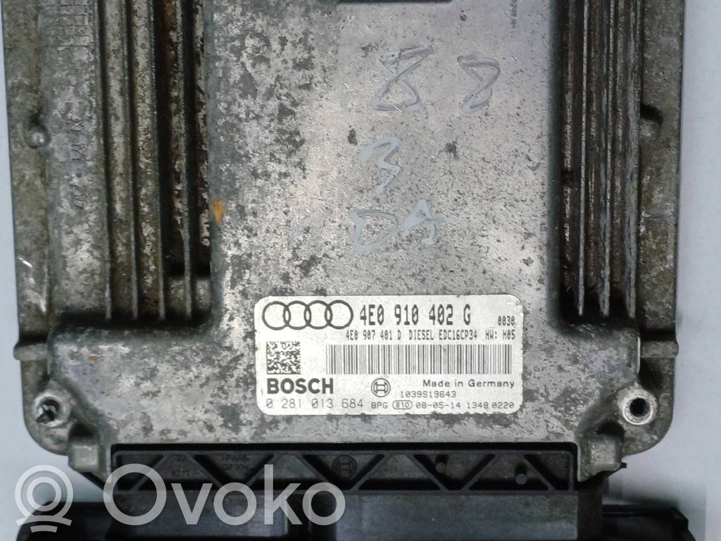 Audi A8 S8 D3 4E Engine control unit/module 