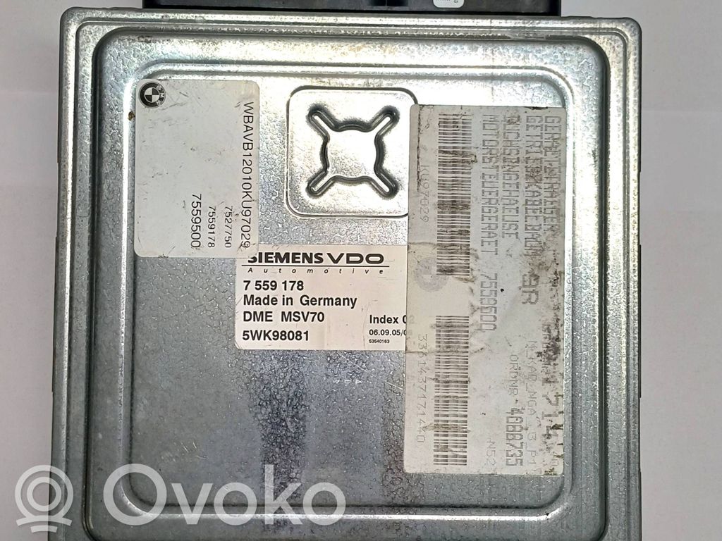 Engine control unit/module   7559178,5WK98081,MSV70