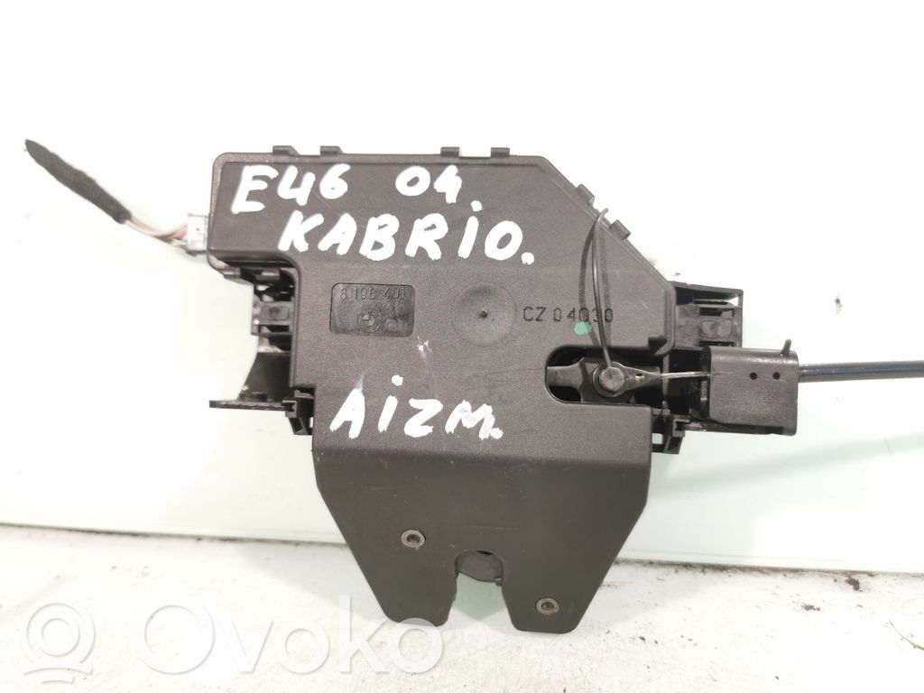 Aizmugurējā pārsega slēdzene   8196401