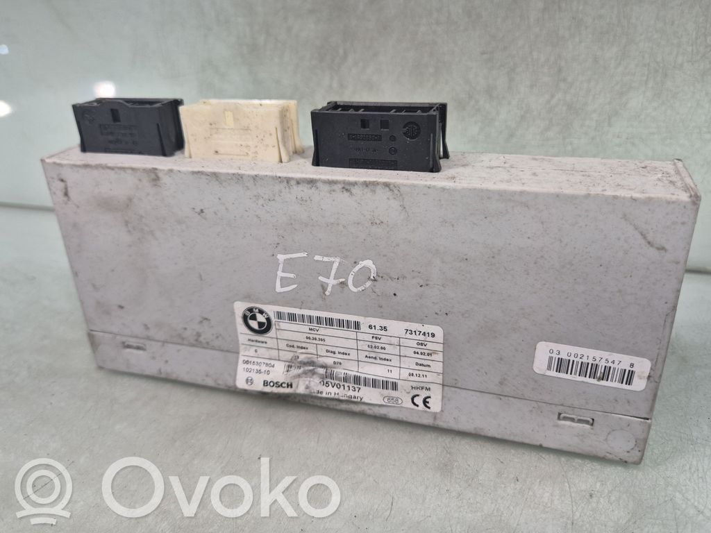 BMW X5 E70 Tailgate/trunk control unit/module 