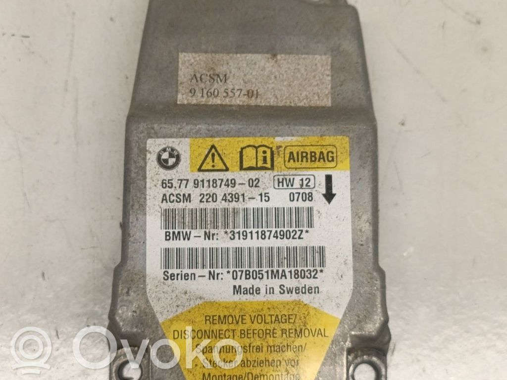 Centralina/modulo airbag   9118749