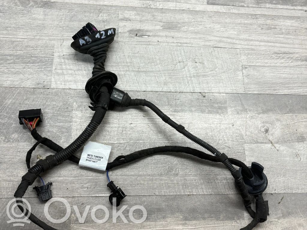 Audi A3 S3 8P Cableado de puerta trasera 