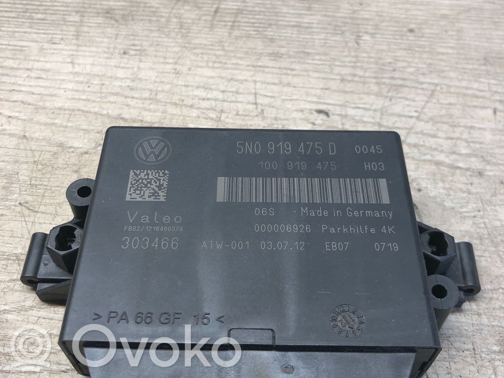 Volkswagen Touran II Sterownik / Moduł parkowania PDC 