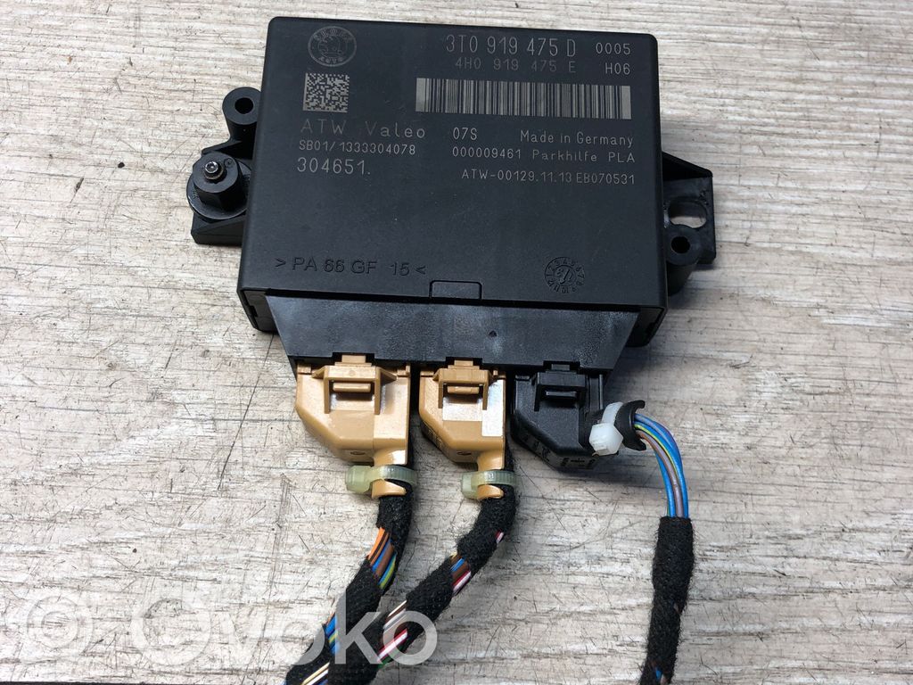 Skoda Superb B6 (3T) Parking PDC control unit/module 