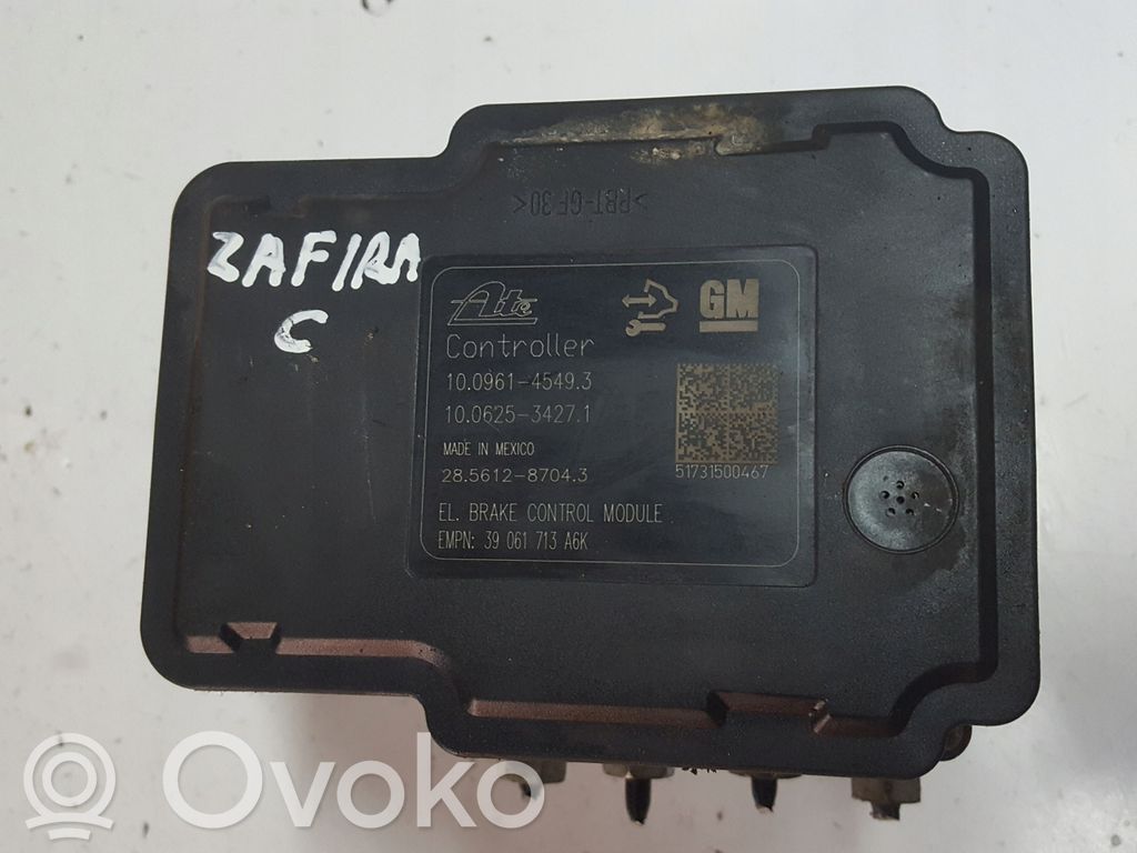 Opel Zafira C Bomba de ABS 