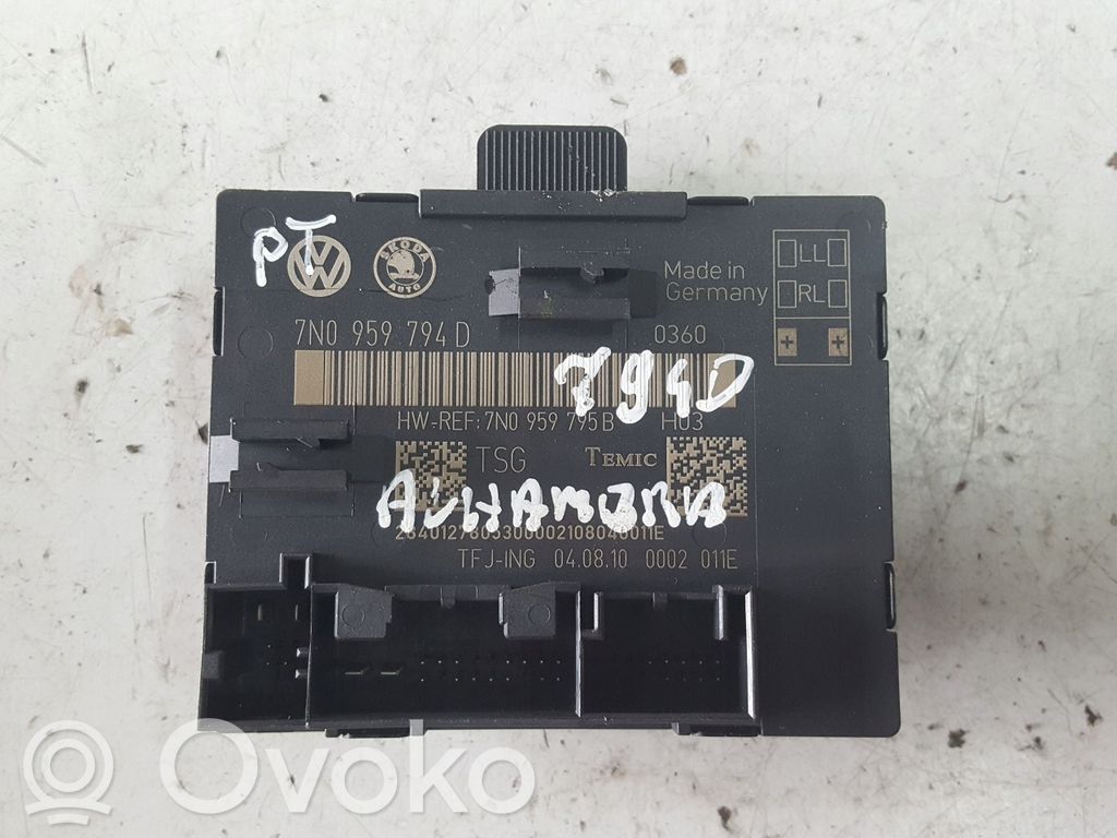 Volkswagen Sharan Door control unit/module 