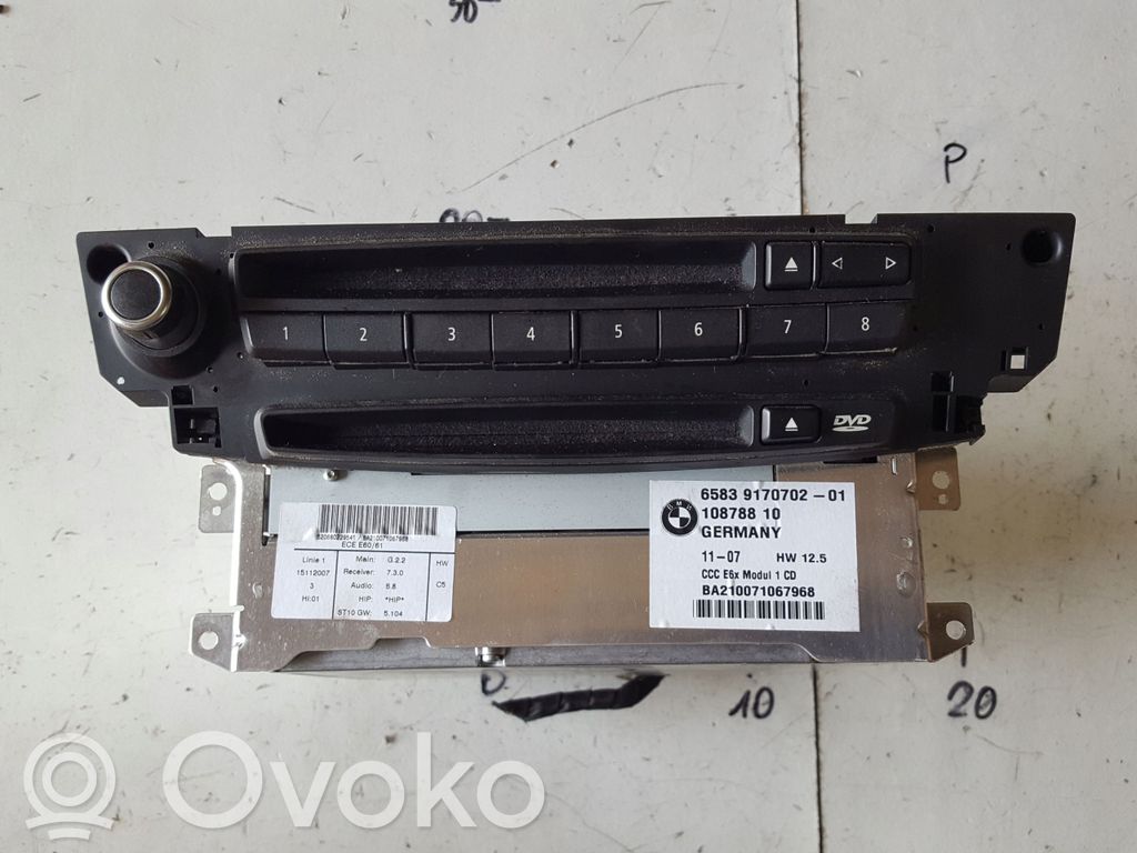 BMW 5 E60 E61 Unità di navigazione lettore CD/DVD 