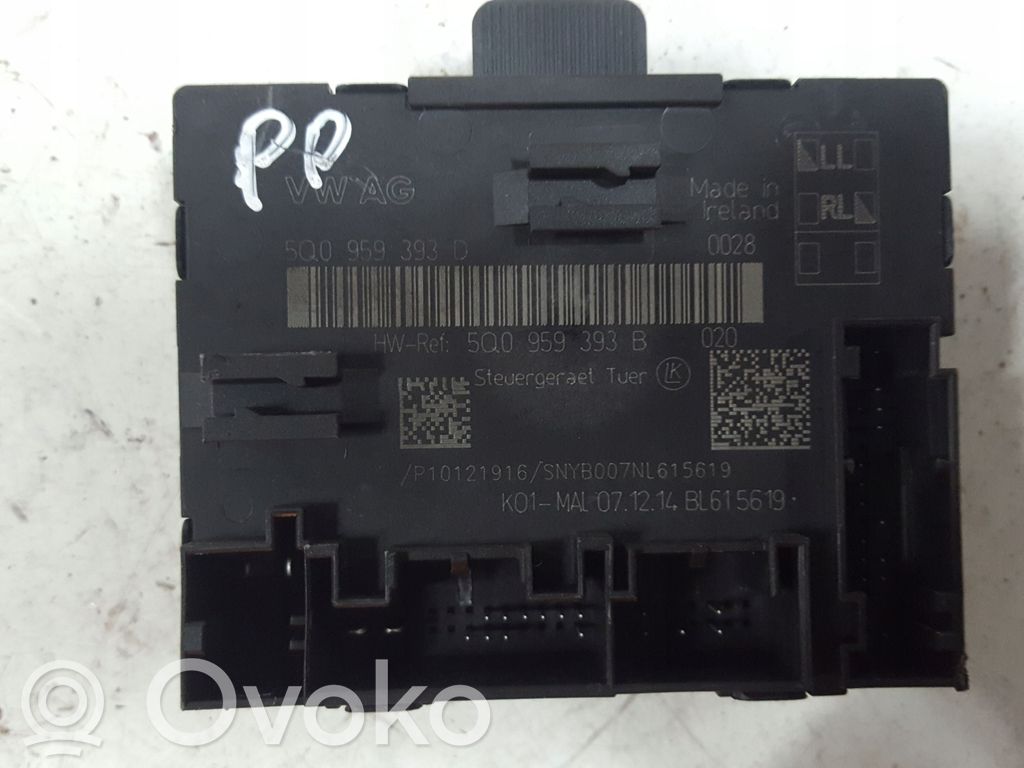 Volkswagen PASSAT B8 Door control unit/module 