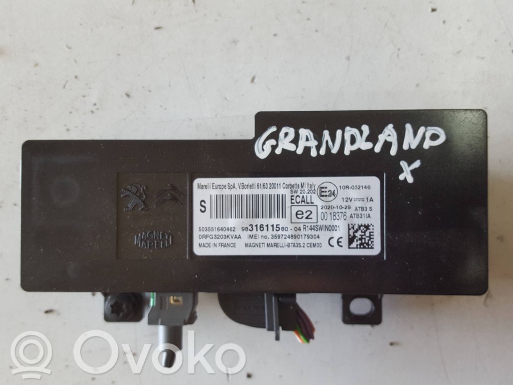 Opel Grandland X Bluetooth control unit module 