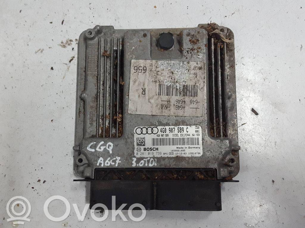Sterownik / Moduł ECU   4G0907589CXAUTOPX,4G0907589C,4G0907589,0281019739