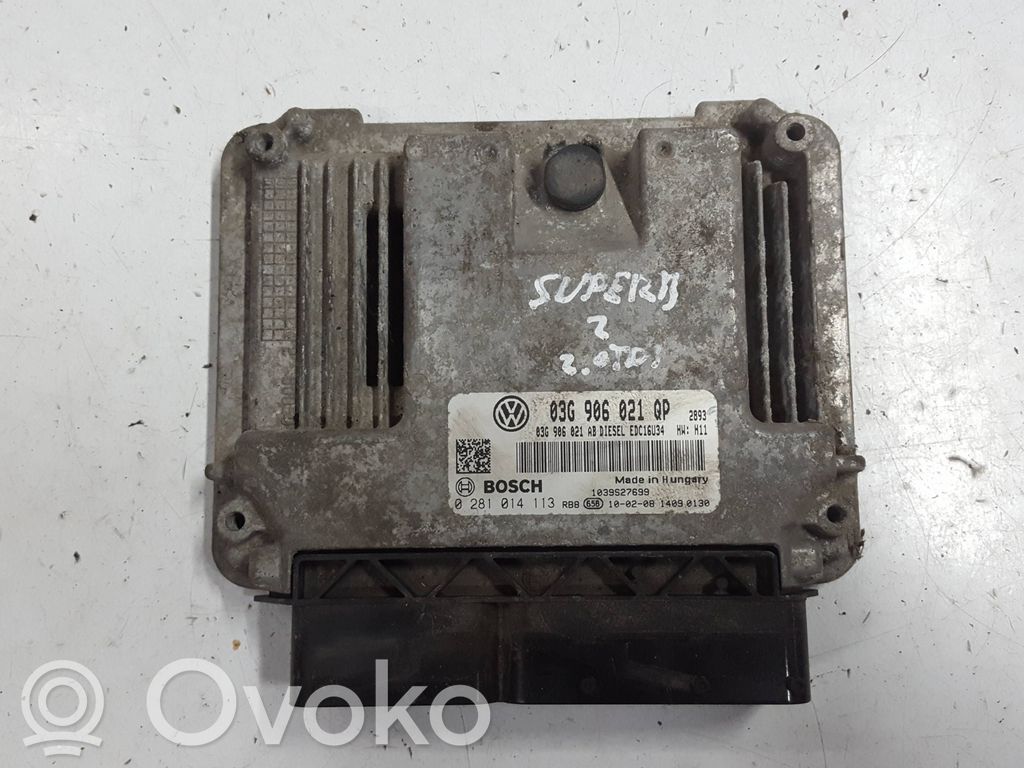 Skoda Superb B6 (3T) Engine control unit/module 