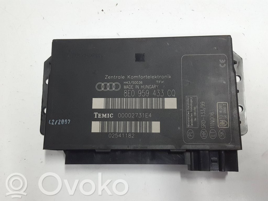 Audi A4 S4 B7 8E 8H Komforto modulis 