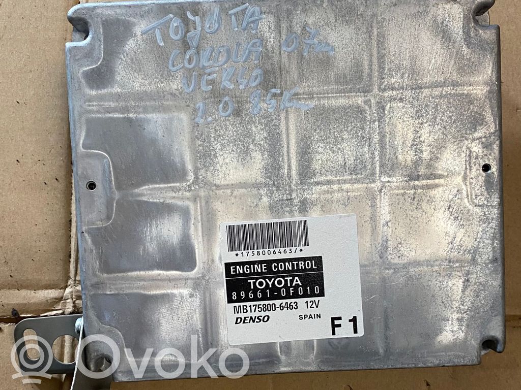 Toyota Corolla Verso AR10 Engine control unit/module 