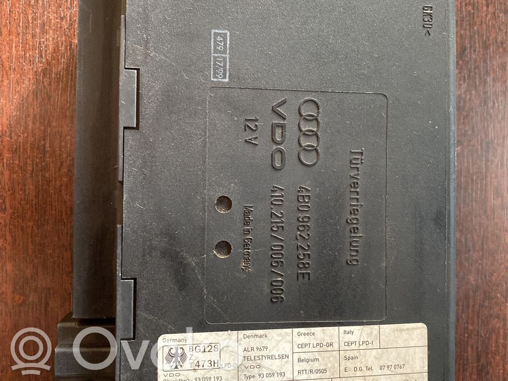 Audi A6 S6 C5 4B Central body control module 