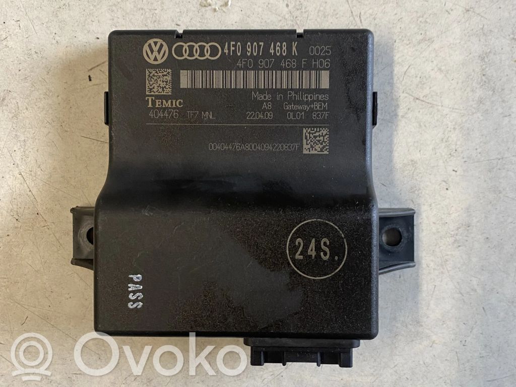 Audi A6 S6 C6 4F Gateway control module 