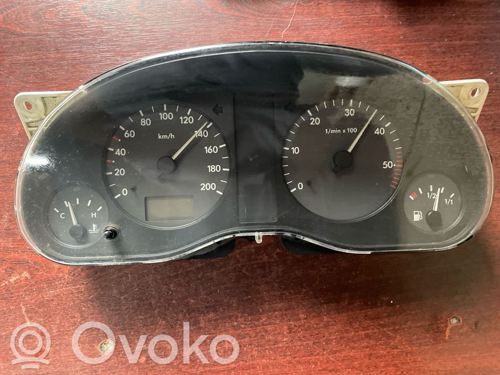 Volkswagen Sharan Geschwindigkeitsmesser Cockpit 