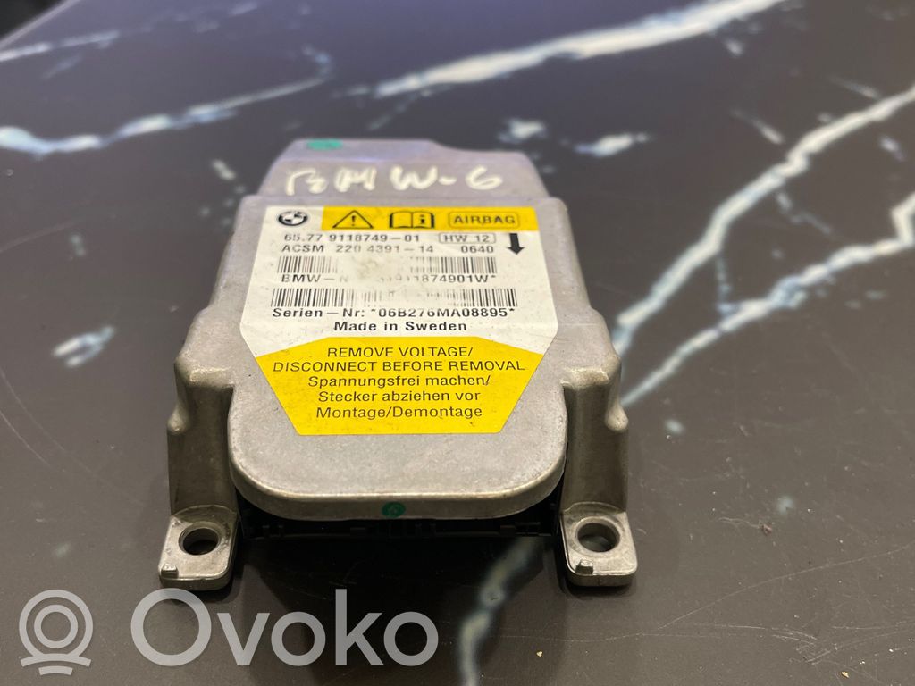 Airbag control unit/module   9118749,220439114,06B276MA08895
