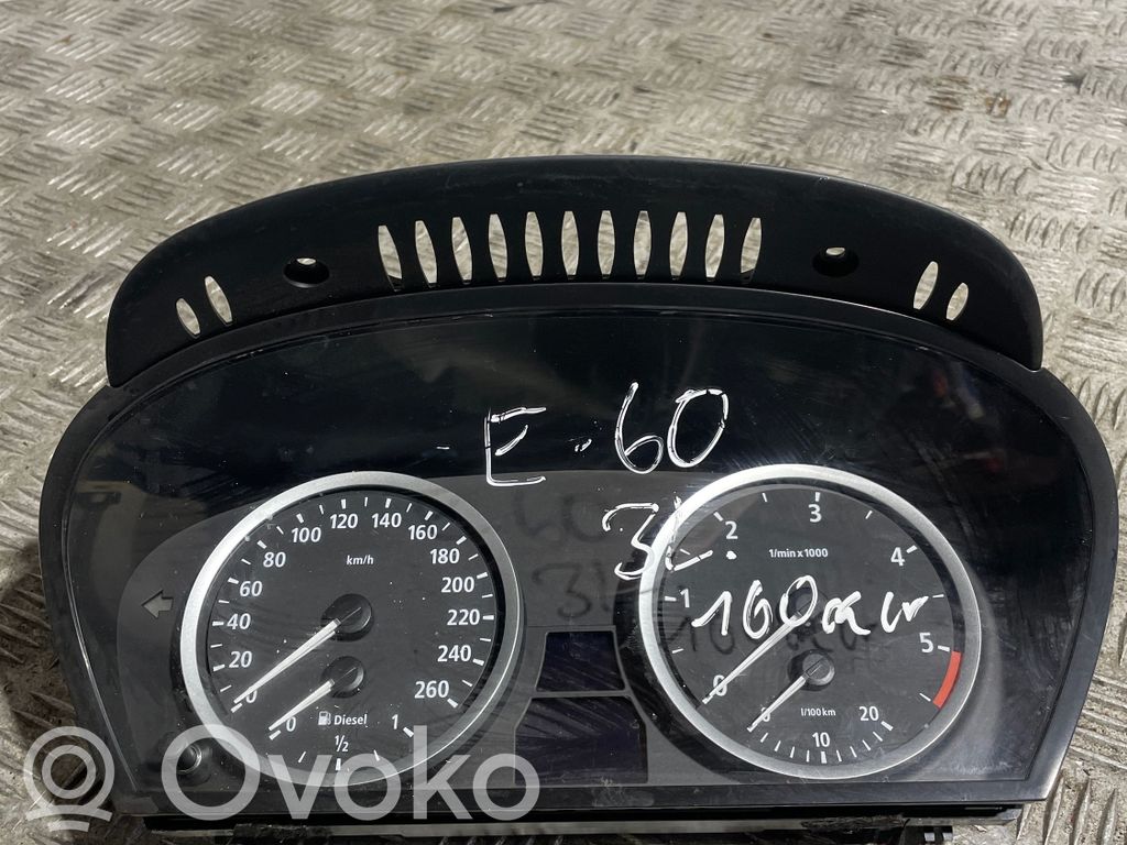 BMW 5 E60 E61 Speedometer (instrument cluster) 