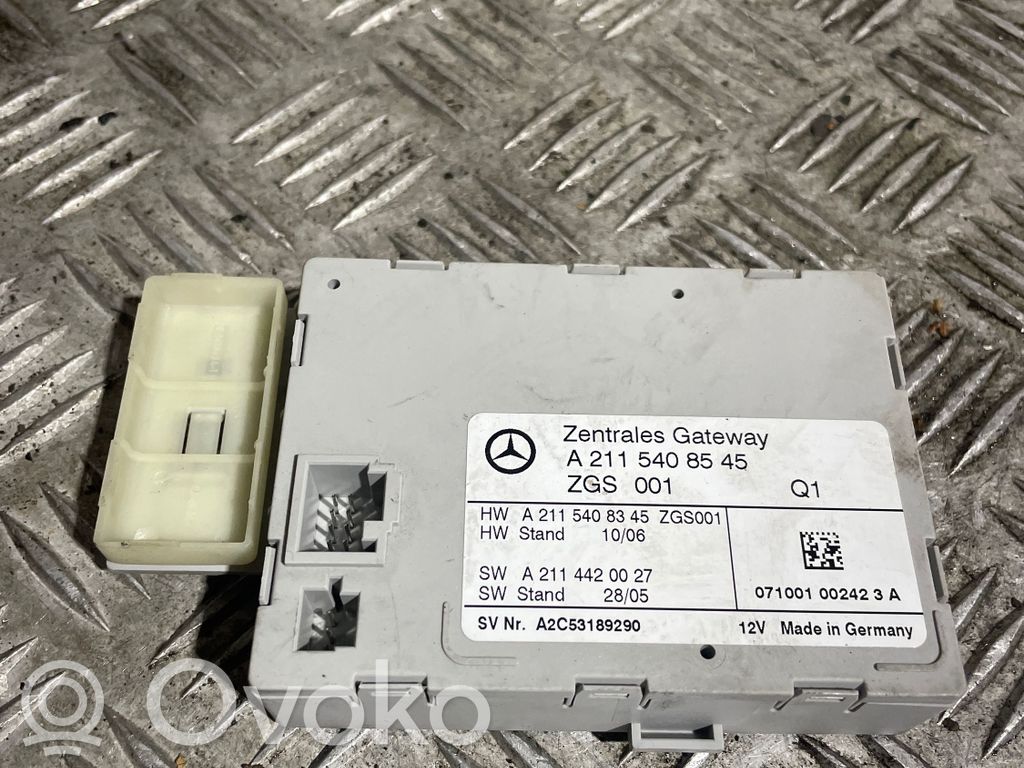 Mercedes-Benz E W211 Moduł sterowania Gateway 
