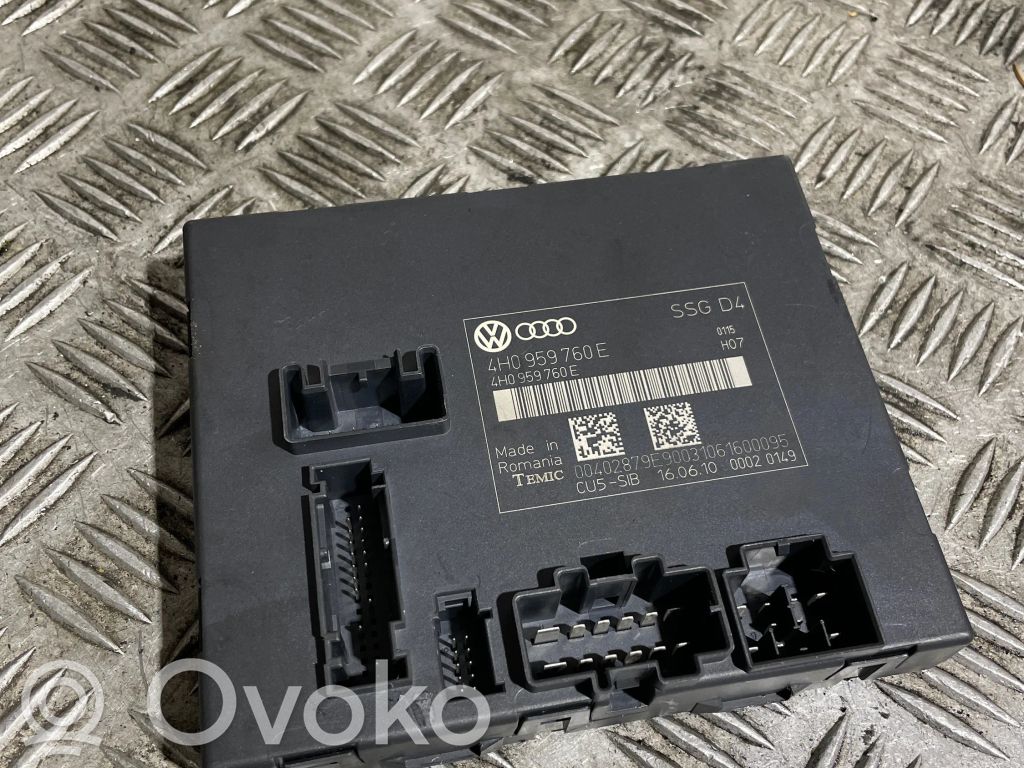 Audi A8 S8 D4 4H Module de commande de siège 