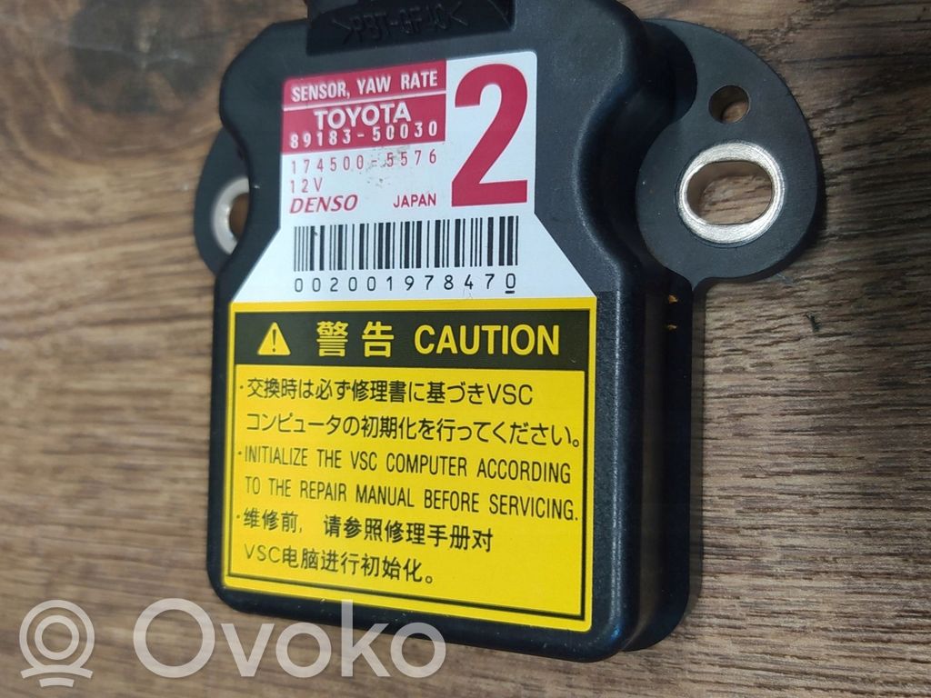 Lexus IS III XE30 Airbag deployment crash/impact sensor 