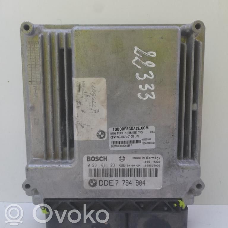 Unidad de control/módulo ECU del motor   0281011231