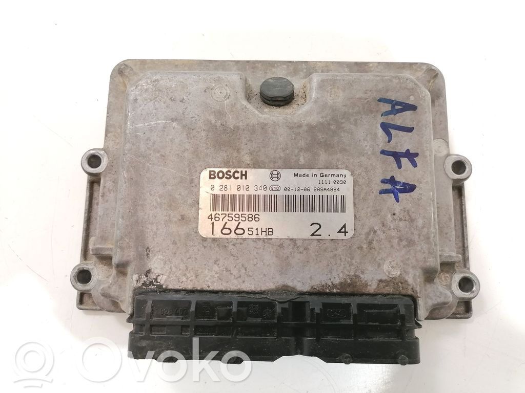 Alfa Romeo 166 Engine control unit/module 