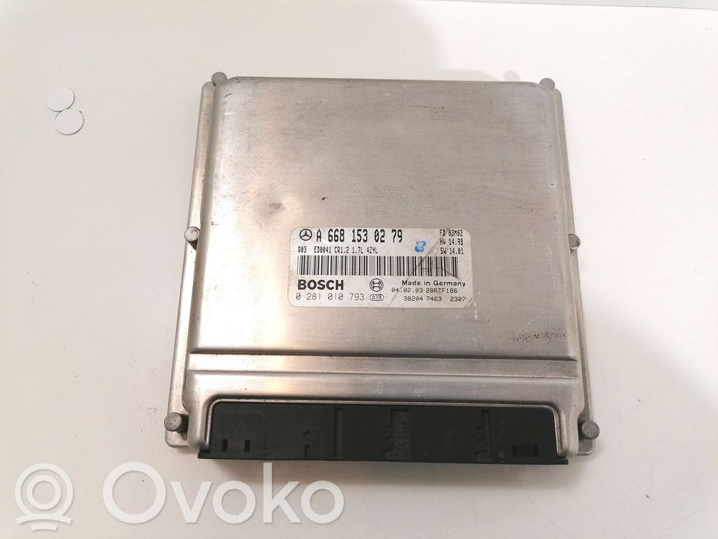 Mercedes-Benz A W168 Engine control unit/module 