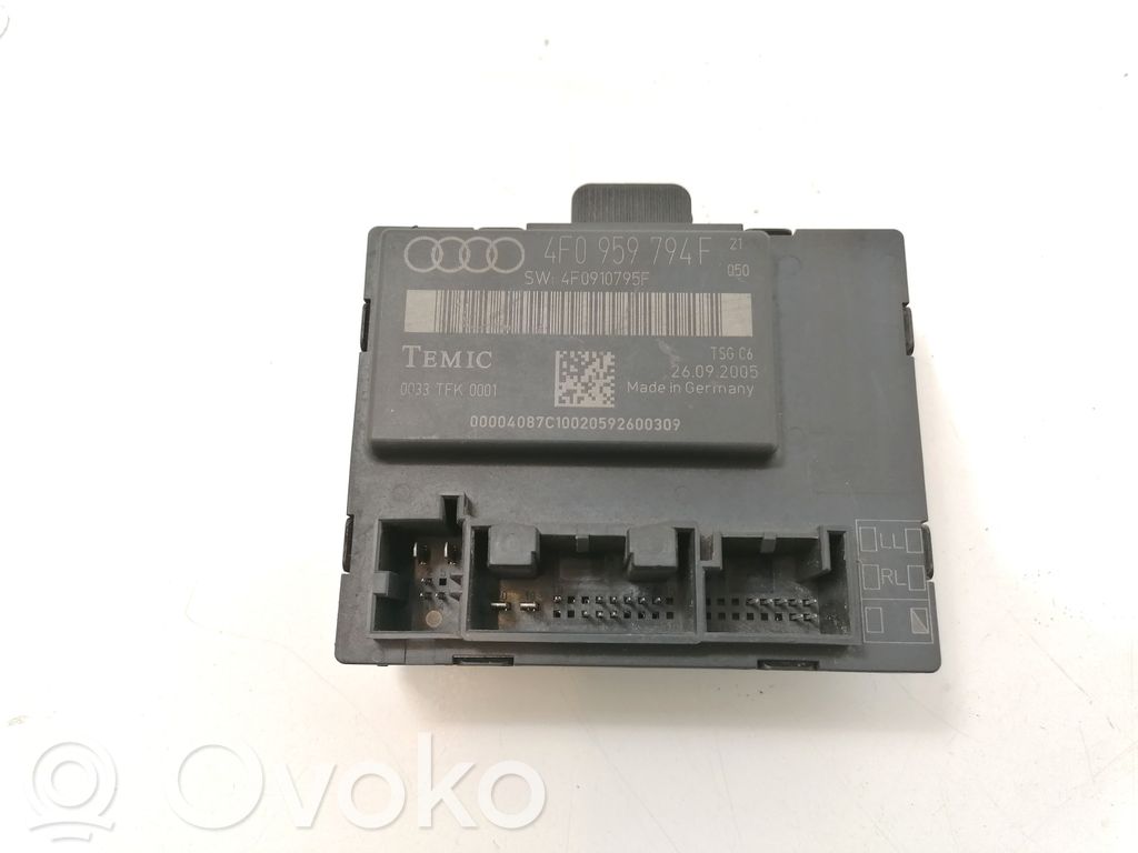 Audi A6 S6 C6 4F Door control unit/module 