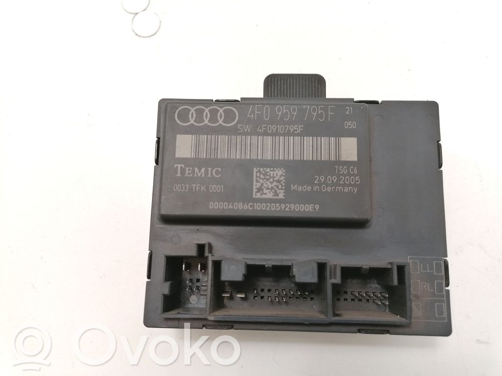 Audi A6 S6 C6 4F Door control unit/module 