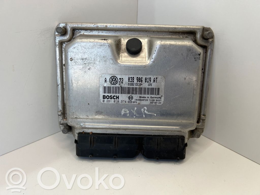Engine control unit/module   038906019AT,1039S00725,0281010974